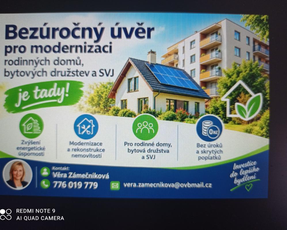 Bezúročný úvěr je tady